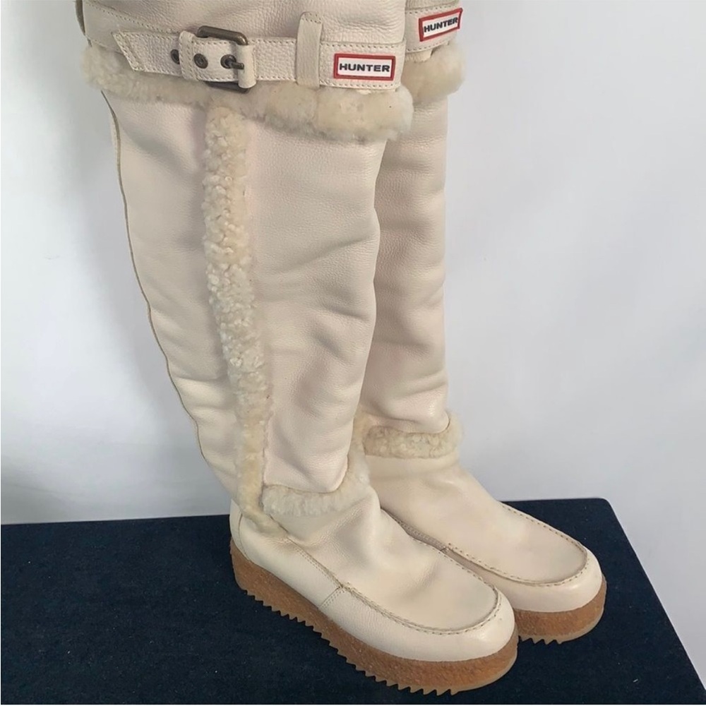 Hunter shearling boots
